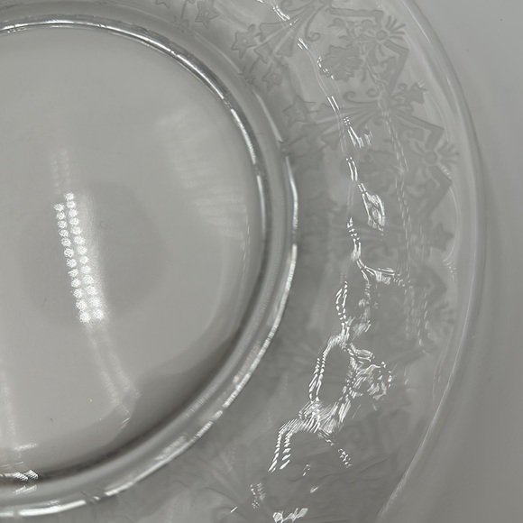 Vesta Clear Luncheon Plate by Glastonbury Lotus- set of 4 - Picture 14 of 16
